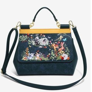 Loungefly Disney Bambi Furry Friends Floral Handbag